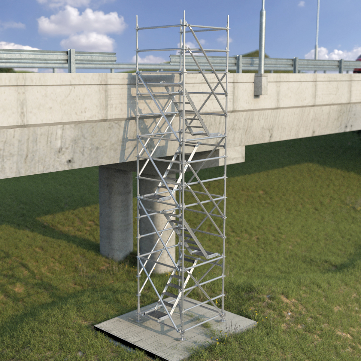 Stair towers Tobler Scaffolding & Formwork Private Limited